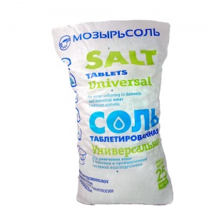 Соль таблетированная Мозырь (Беларусь), регенерация ионообменных смол, мешок 25 кг